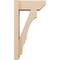 Ekena Millwork 6-in W x 14-in D x 26-in H Balboa Slat Rough Cedar Woodgrain TimberThane Outlooker, Primed Tan OUTUR060X14X26BOA24RCPR - alternate 4
